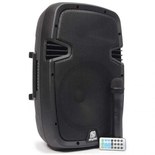 SKYTEC PORTABLE SPEAKER WITH WIRELESS MICROPHONE -SMALL PUBLIC ADDRESSING