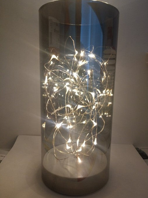 GLASS JAR WITH STRING LIGHTS