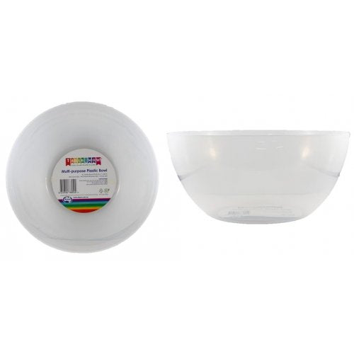 PLASTIC 4L SALAD BOWL TRANSPARENT