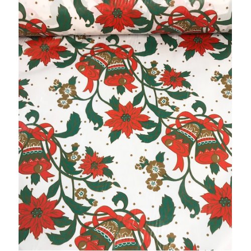 PLASTIC CHRISTMAS PRINTED TABLECOVER ROLL