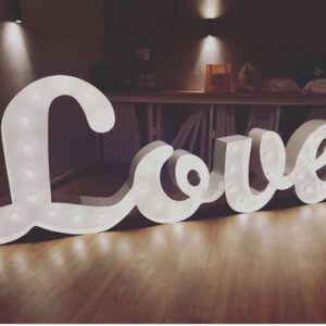LOVE LIFE SIZE LETTER LIGHTS 1.2M