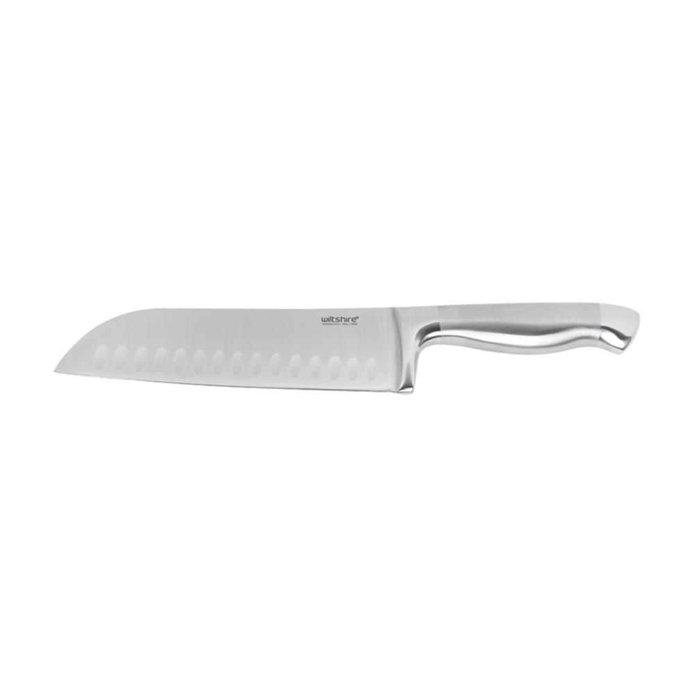 STAINLESS STEEL SANTOKU KNIFE – 18CM