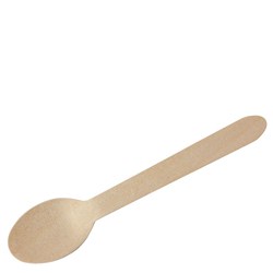 Spoon Wooden 160mm 100pk