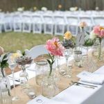 HESSIAN TABLE RUNNERS 35CM X 275CM