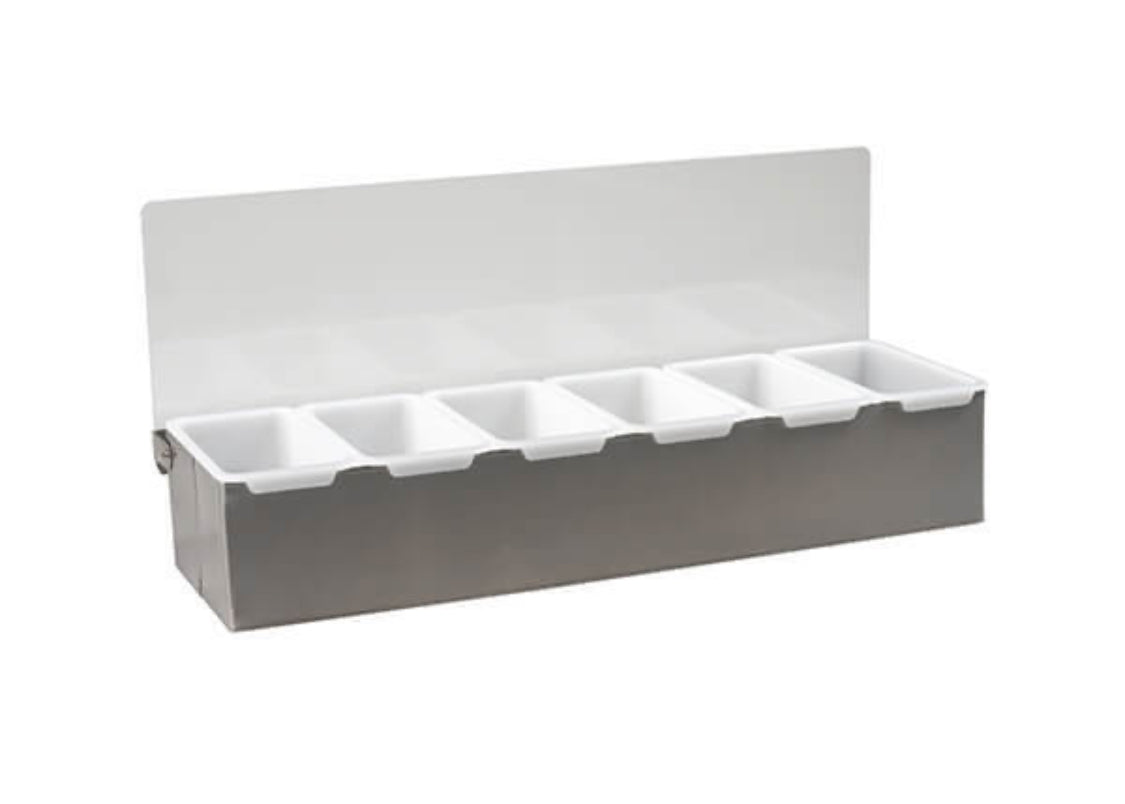 CONDIMENT DISPENSER 6 COMPARTMENT
