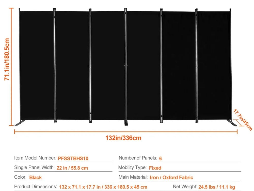 Room Divider 6 Panels