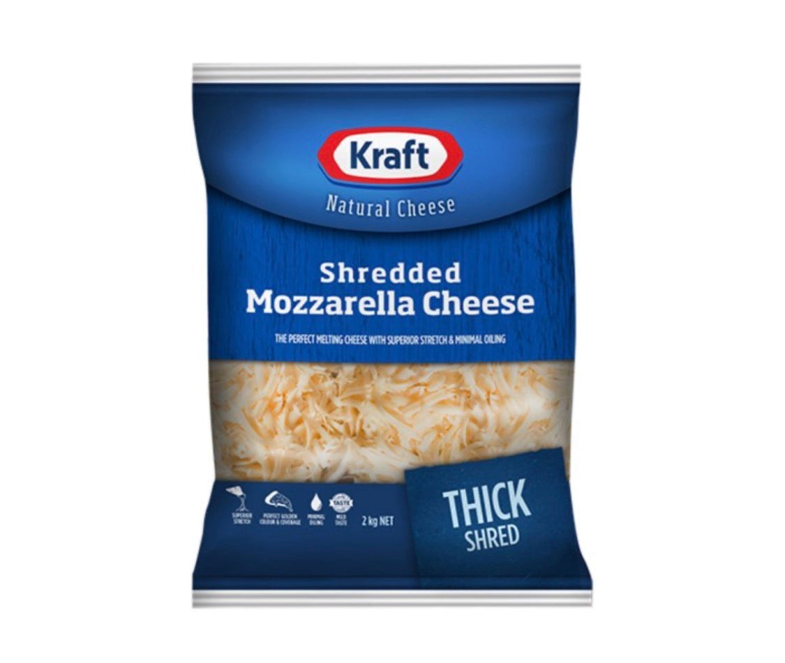 Kraft Cheese Shred 2kg - MOZZARELLA