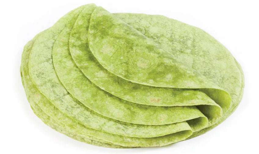 TORTILLA SPINACH WRAPS (BAG X 12)