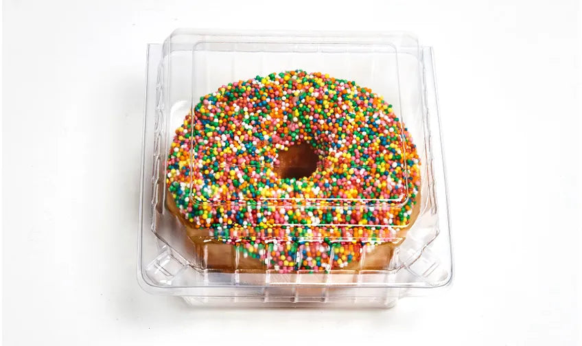 FAIRY BREAD DONUT CLAMSHELL RTG