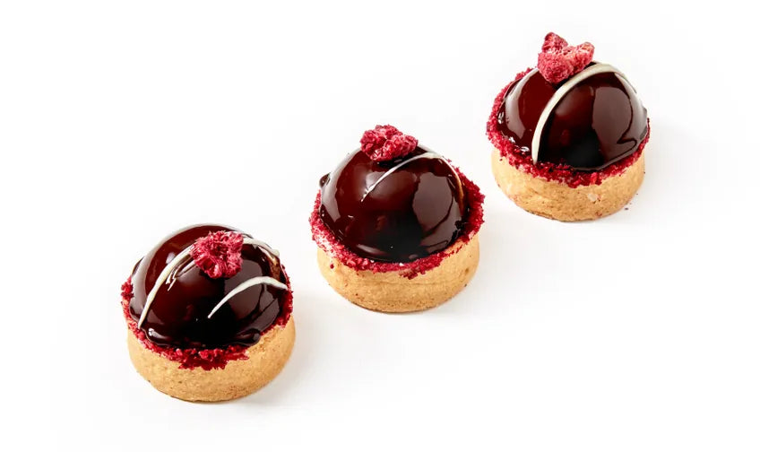 CHOC AND RASPBERRY TARTLET (15 PACK)