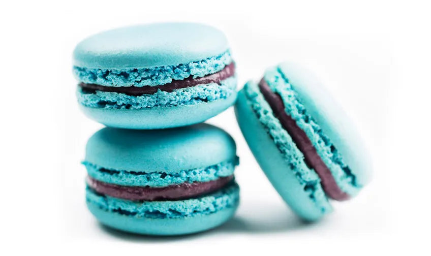BLUEBERRY MACARONS (BOX X 12)