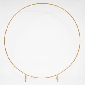 ROUND WEDDING ARCH / FLOWER FRAME – GOLD (2M)