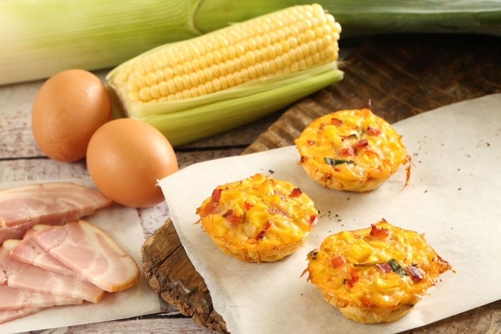 Cocktail Fritatta- Bacon, Corn & Leek (FL)