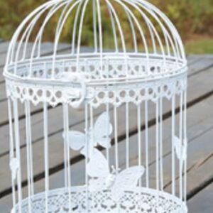 White Decorative Bird Cage