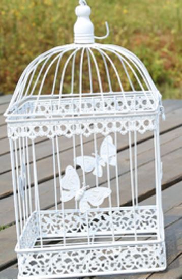 White Decorative Bird Cage