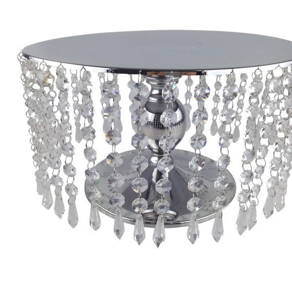 IMITATION CRYSTAL CAKE STAND 30CM DIAMETER