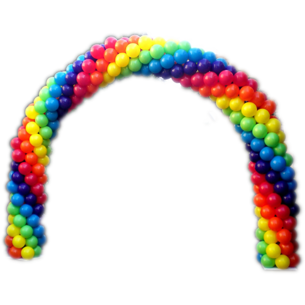 RAINBOW BALLOON ARCH