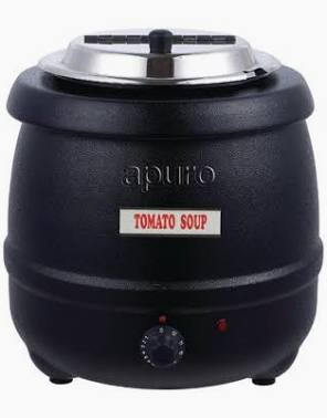APURO BLACK SOUP KETTLE 10LTR
