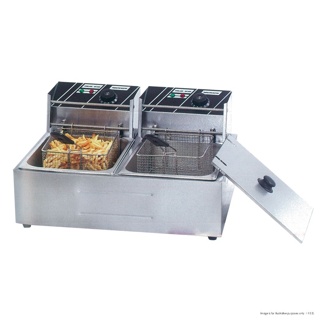 DOUBLE TANK ELECTRIC FRYER