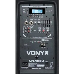 PORTABLE SPEAKER WITH DUAL WIRELESS MICROPHONES -IDEAL FOR SPORTING GROUPS, PRESENTATIONS,