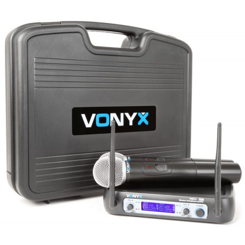 DUAL HANDHELD WIRELESS MICROPHONE SYSTEM