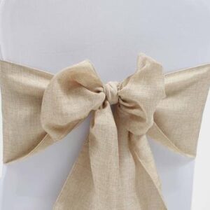 Hessian-Soft Faux Hessian Chair Sashes