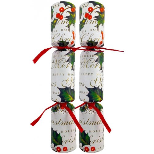 BONBONS 10 IN PAPER WHITE HOLLY W/RAFFIA