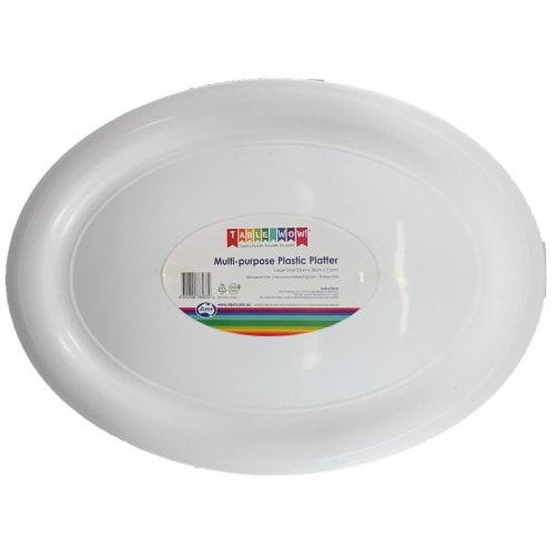 PLASTIC OVAL SERVING PLATTER LARGE