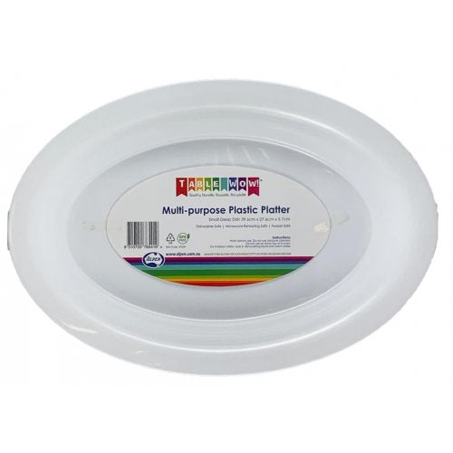 PLASTIC DEEP DISH SERVING BOWL SMALL