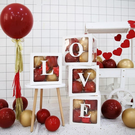 ‘LOVE’ WHITE BOXES