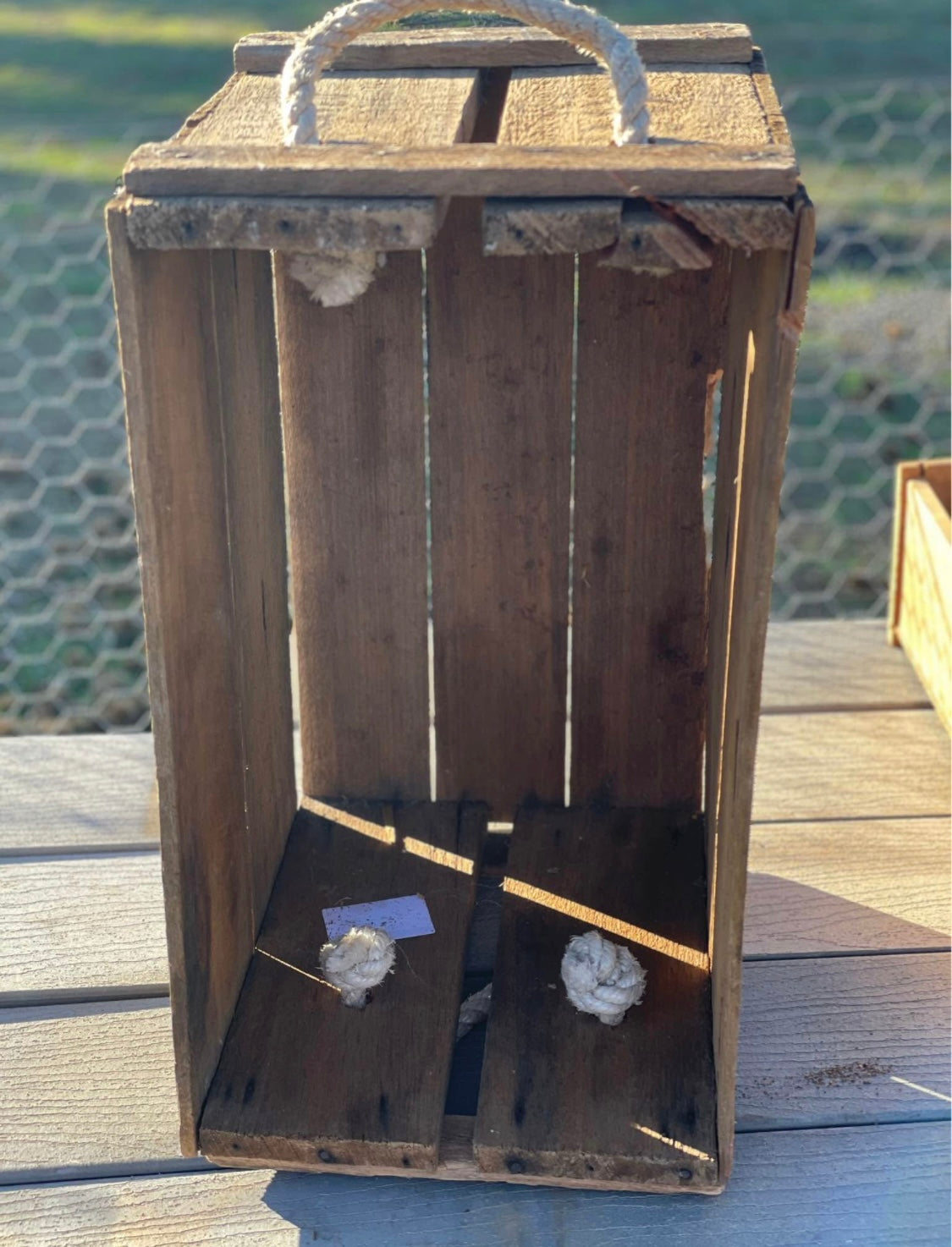 Wooden crate