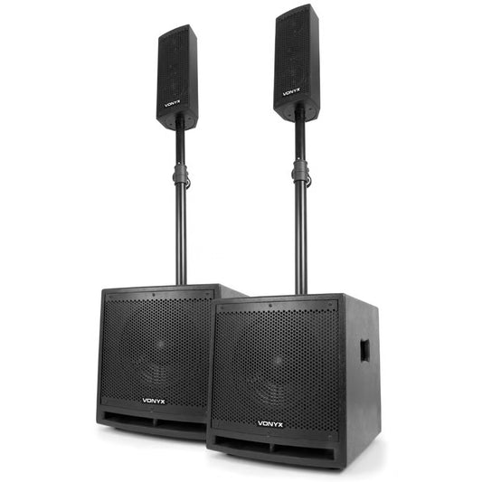 Vonyx Complete Active PA Speaker System – Bluetooth
