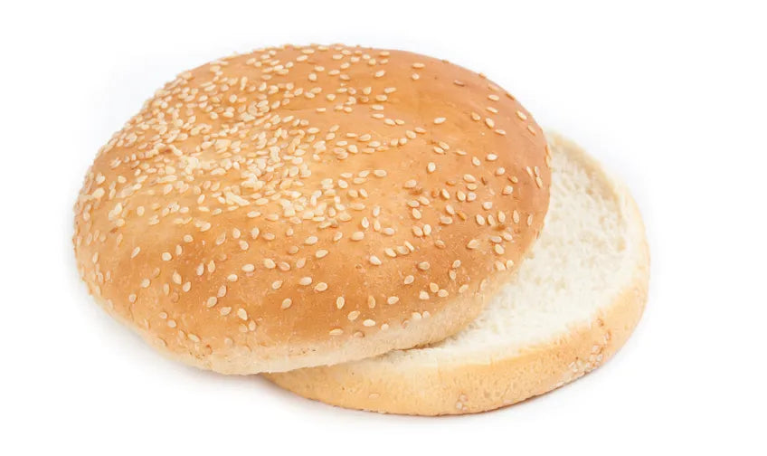 JUMBO WHITE CUT BUNS SEEDED (BAG X12)