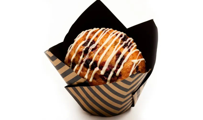 DELUXE RASPBERRY & WHITE CHOC MUFFIN