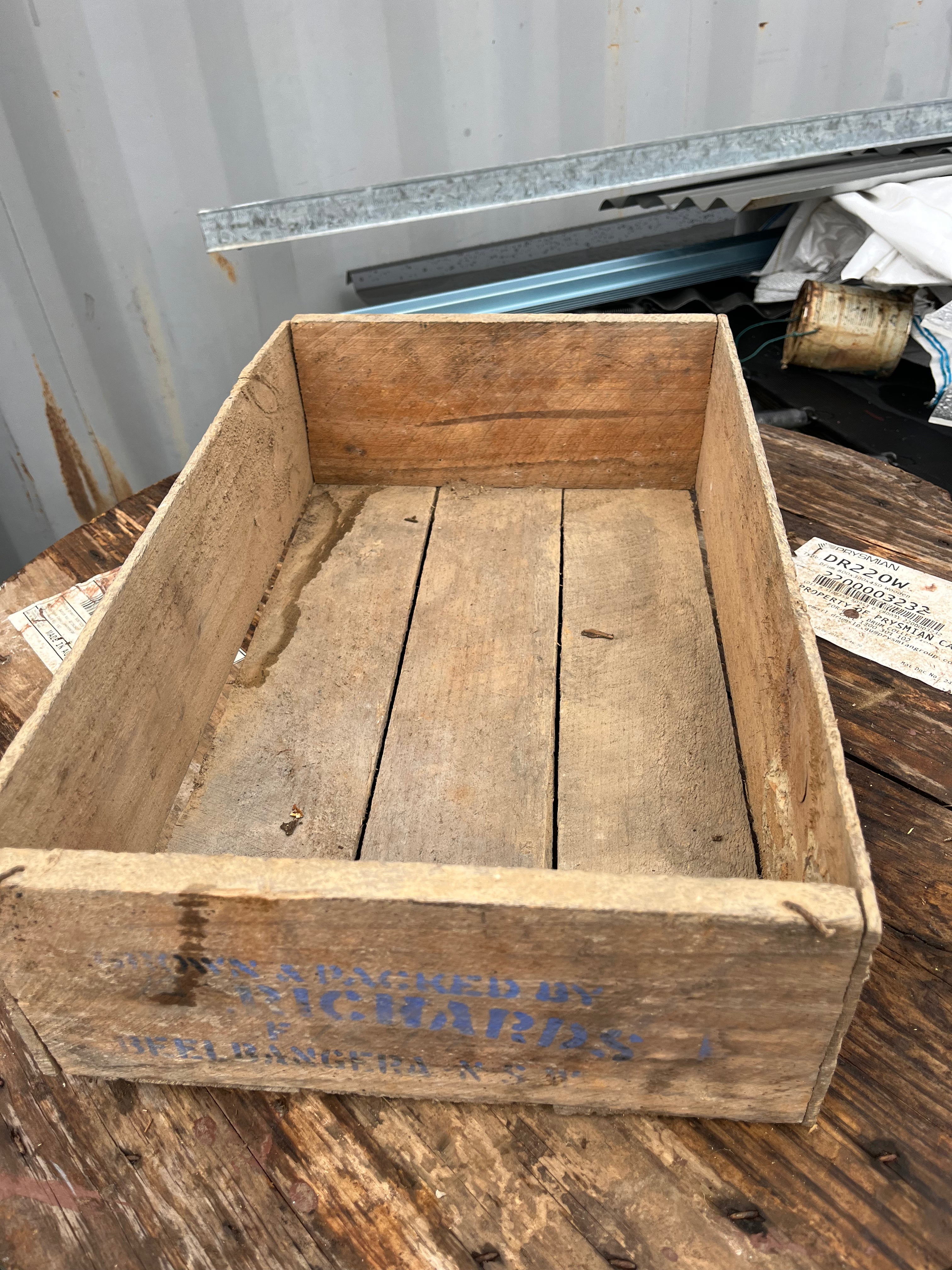 Wooden transporting crate