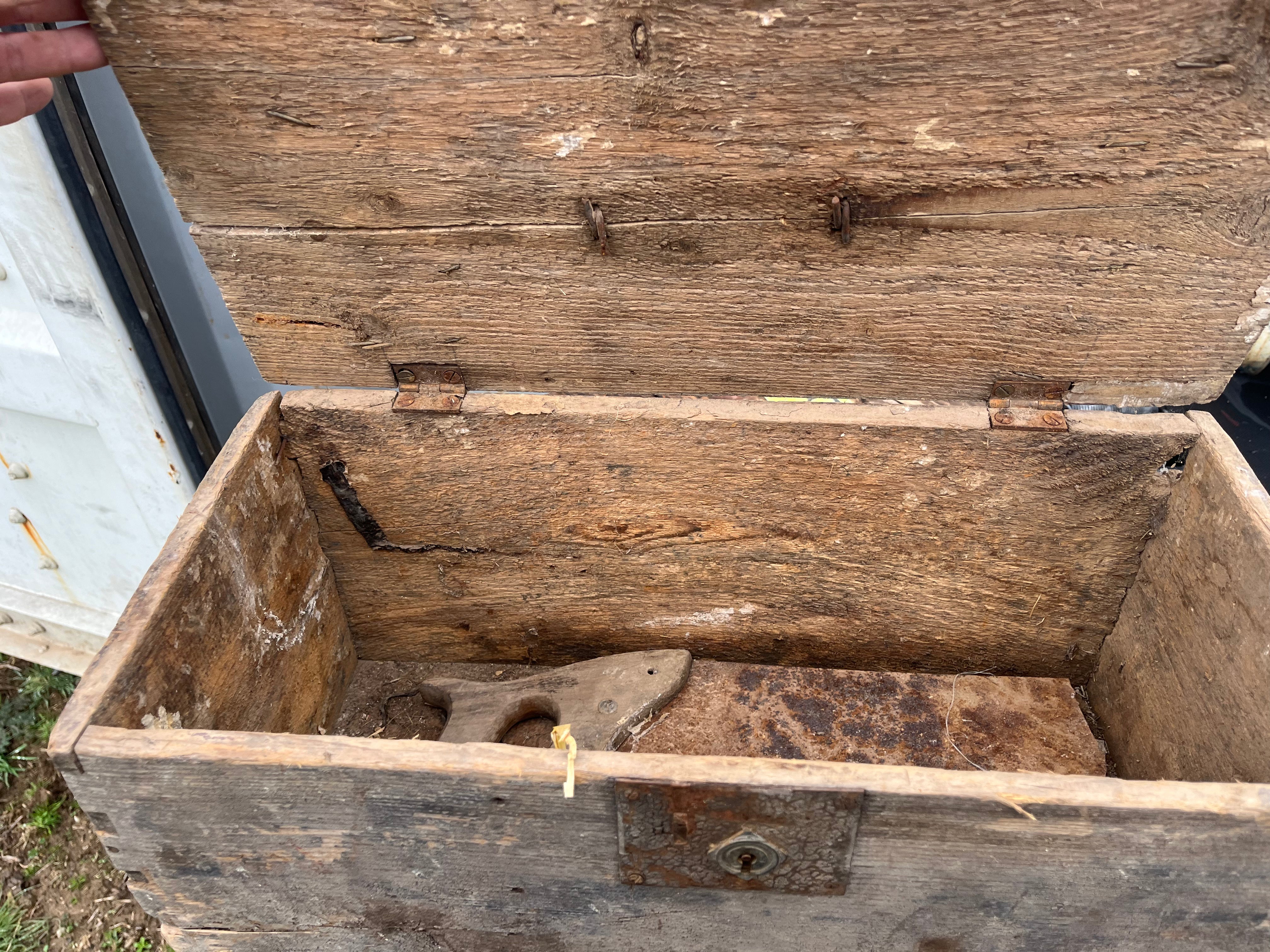 Wooden toolbox