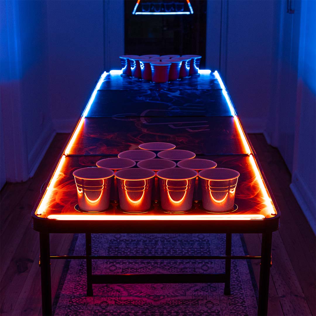 Light Up LED Beer Pong Table