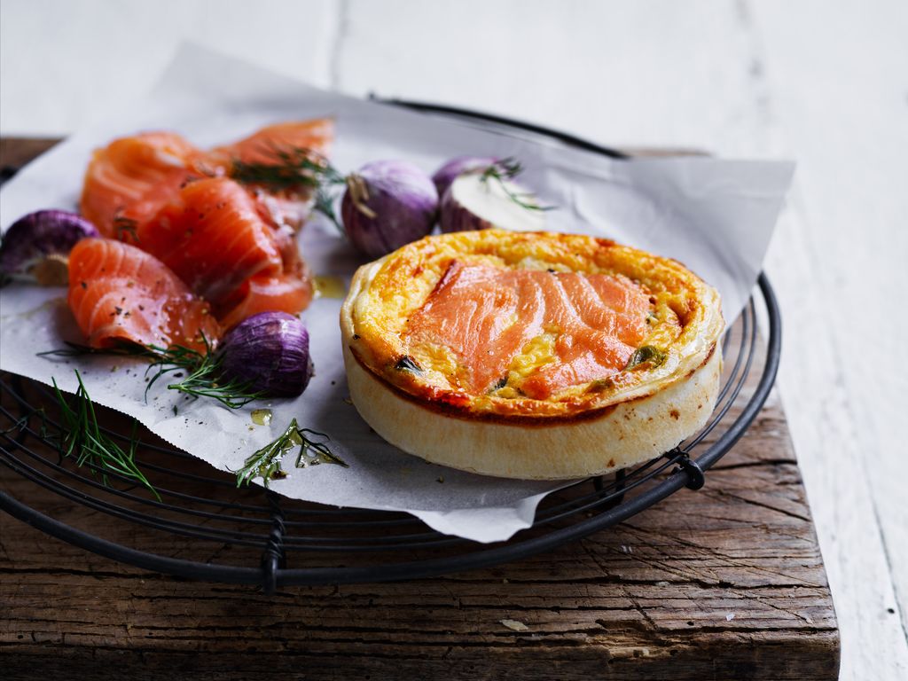 Smoke Salmon Quiche
