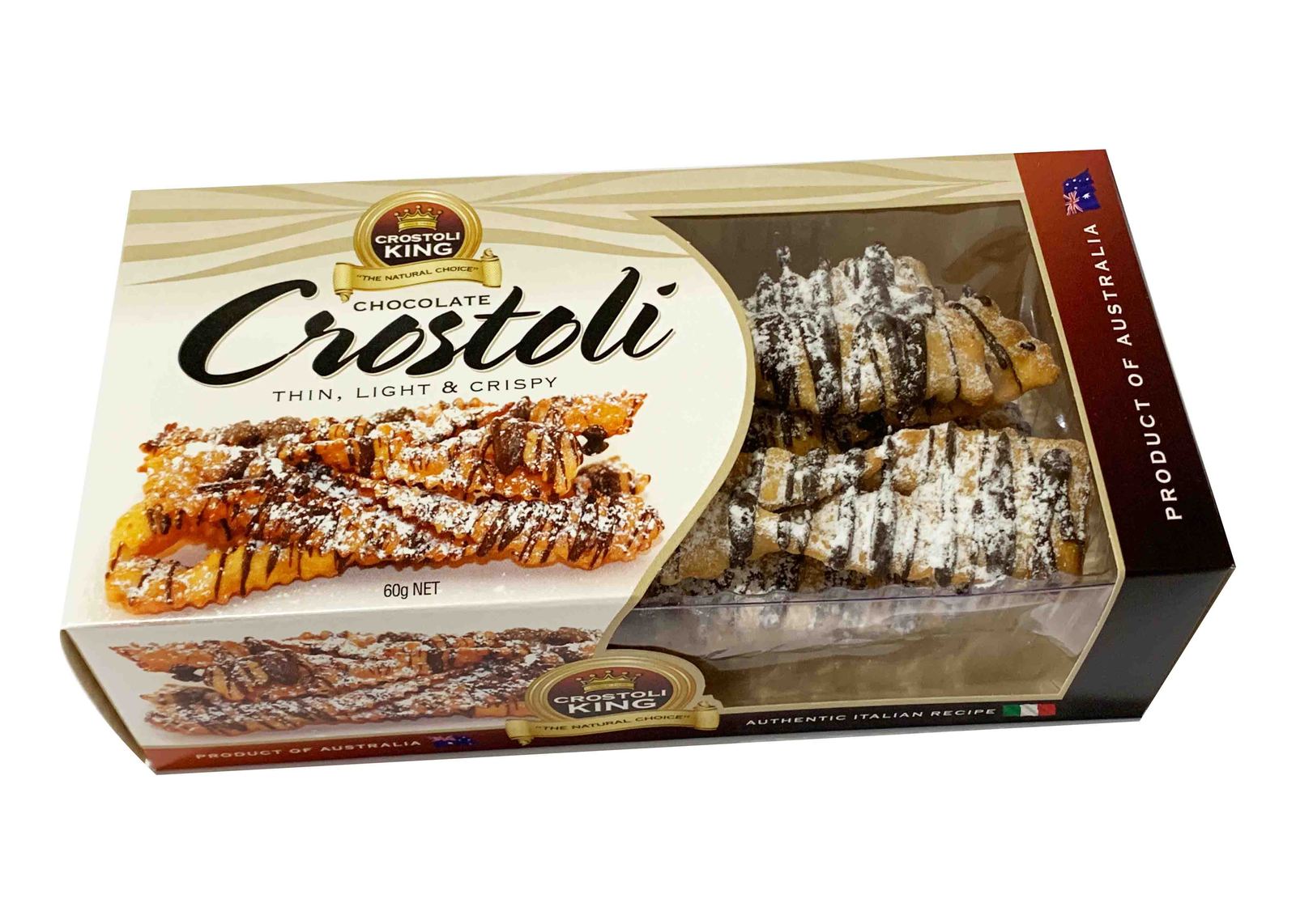 Chocolate Crostoli 60g