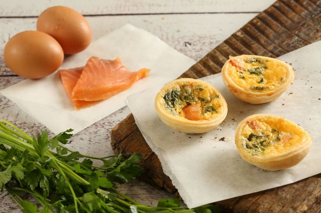 Cocktail Quiche -Smoked Salmon