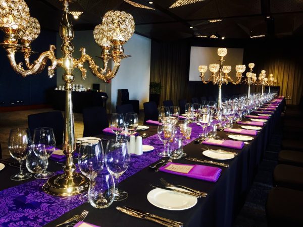 Candelabra Tall 90cm 5 Arm – Crystal Ball Style