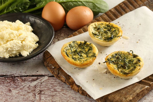 Cocktail Quiche -Spinach & Ricotta (V)