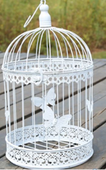 large white bird cage